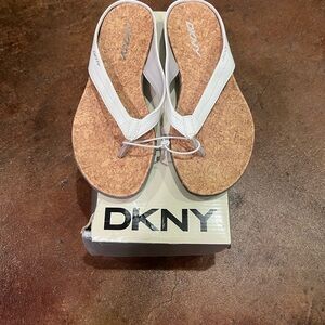 DKNY Women's White Sandals